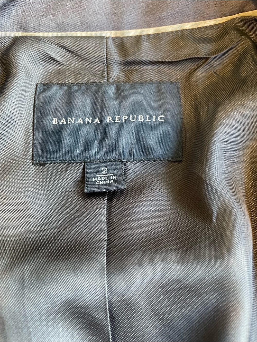 Banana Republic Gray Tailored Zipper Blazer Utility Jacket - Picture 8 of 10